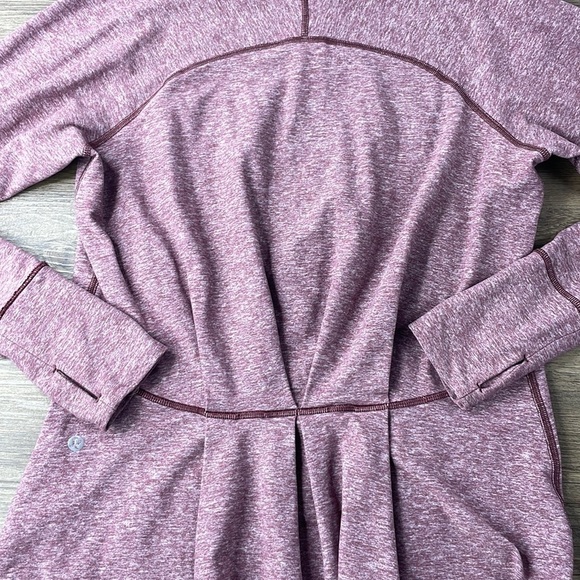 Lululemon Women’s Warm Your Core Long Sleeve Tee, Heathered Maroon size 6/8? - Picture 12 of 14